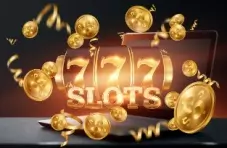 numbers 7 on slot machine and gold coins